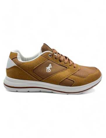 Deportiva de hombre para vestir en color camel - Timbos Zapatos