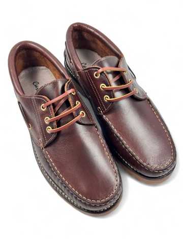 Zapato nautico de hombre color marron - Timbos zapatos