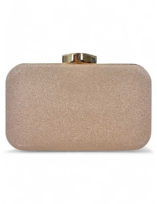 Clutch de fiesta color champagne - Timbos Zapatos