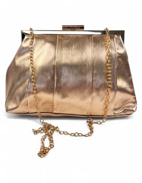 Bolso de fiesta color champagne - Timbos zapatos