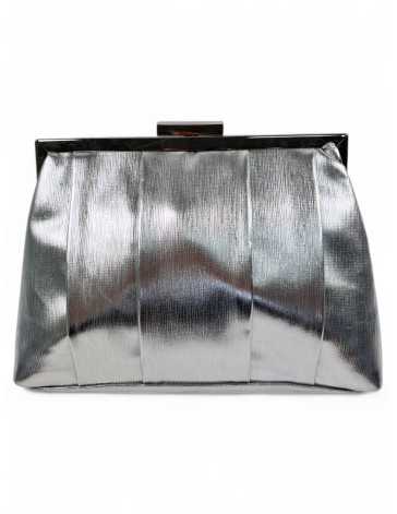 Bolso de fiesta color plata - Timbos zapatos