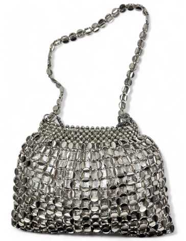 Bolso de fiesta bombonera color plata - Timbos zapatos