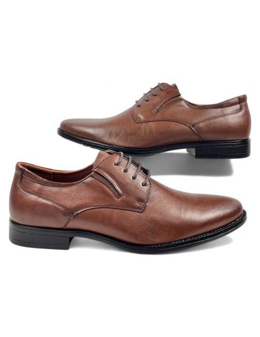 Zapato de hombre para vestir color cuero - Timbos zapatos