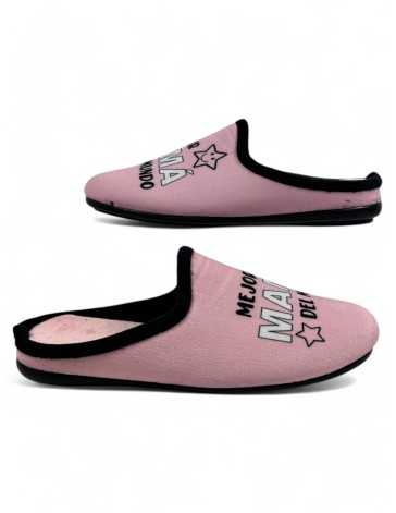 zapatilla de casa para mujer color rosa - Timbos zapatos