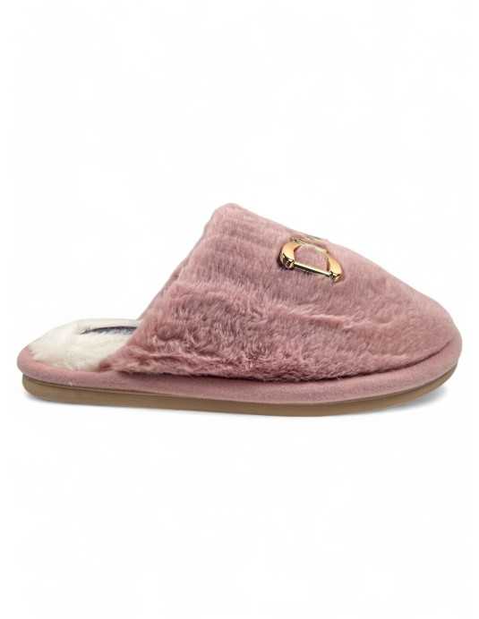 zapatilla de casa para mujer color rosa - Timbos zapatos