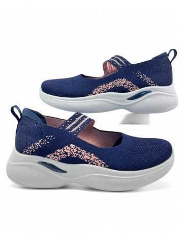 Mercedes deportiva elastico de mujer color marino - Timbos zapatos