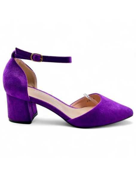 Tacon de vestir mujer color morado - Timbos zapatos